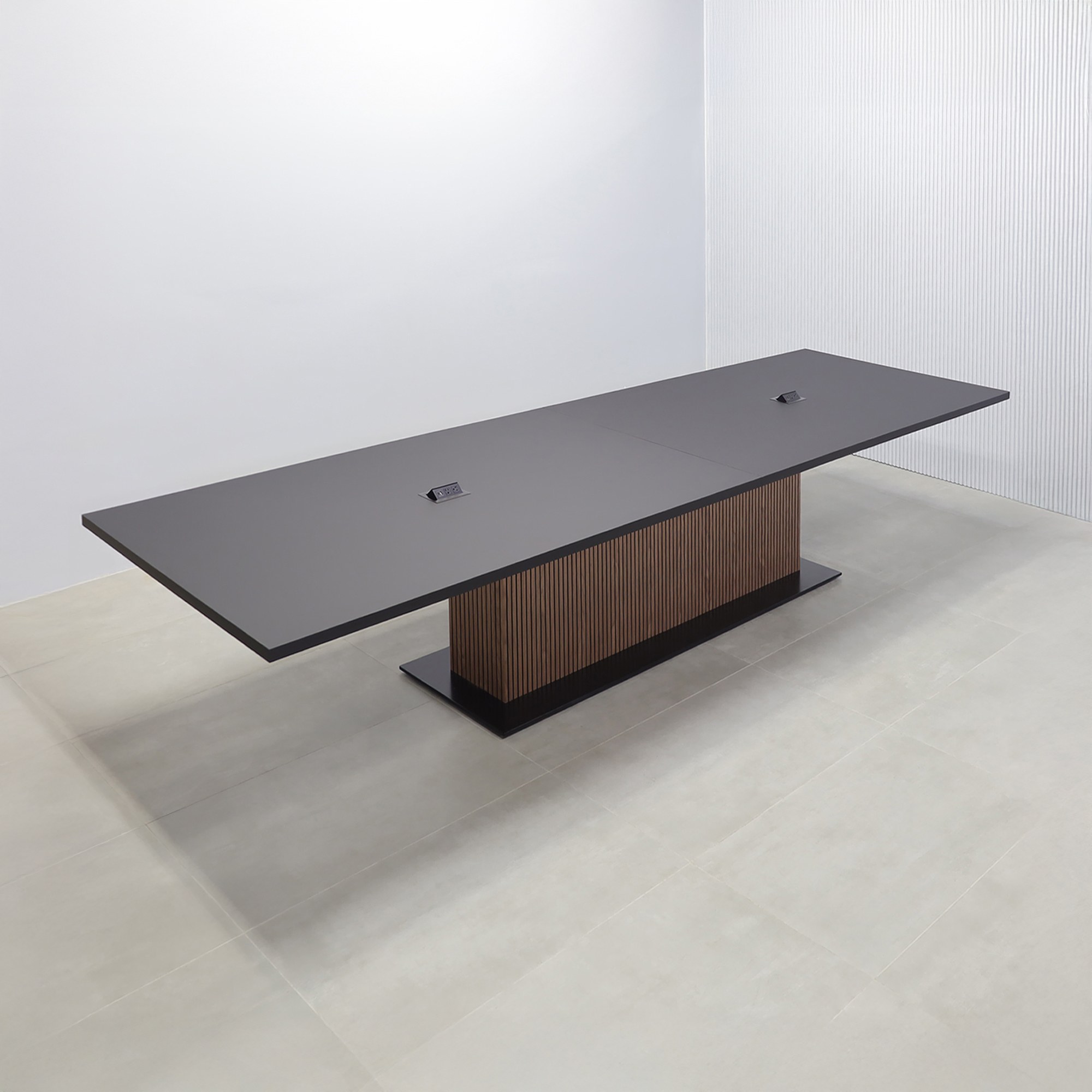 Newton Rectangular Conference Table with Laminate Top and X3 Base