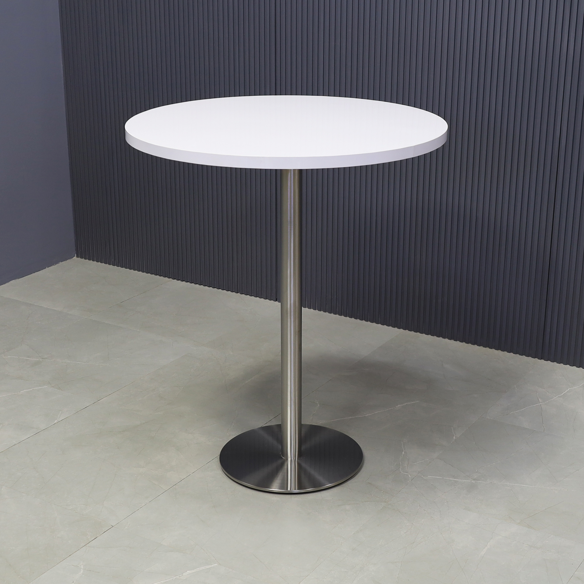 California Round Laminate Bar Table