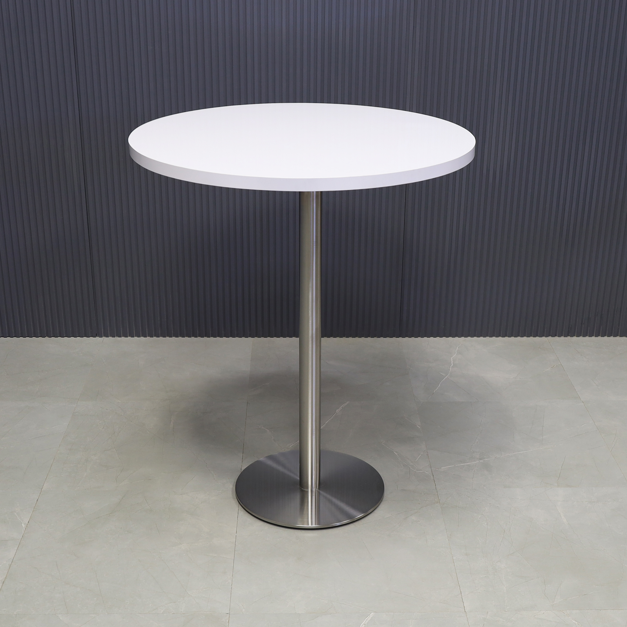 California Round Laminate Bar Table
