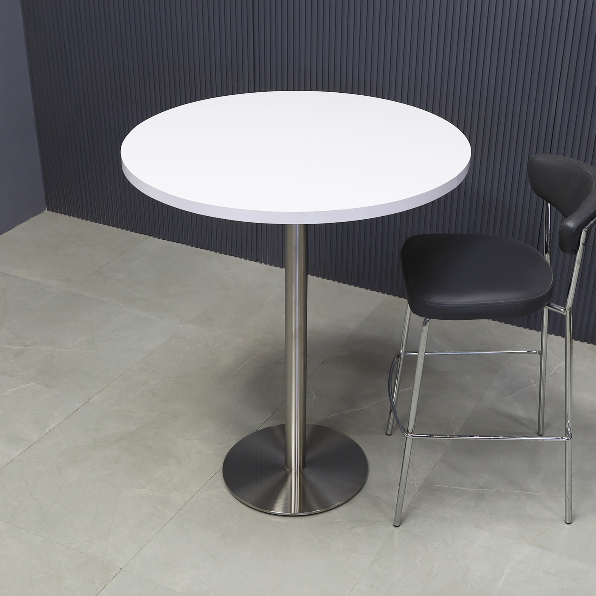California Round Laminate Bar Table