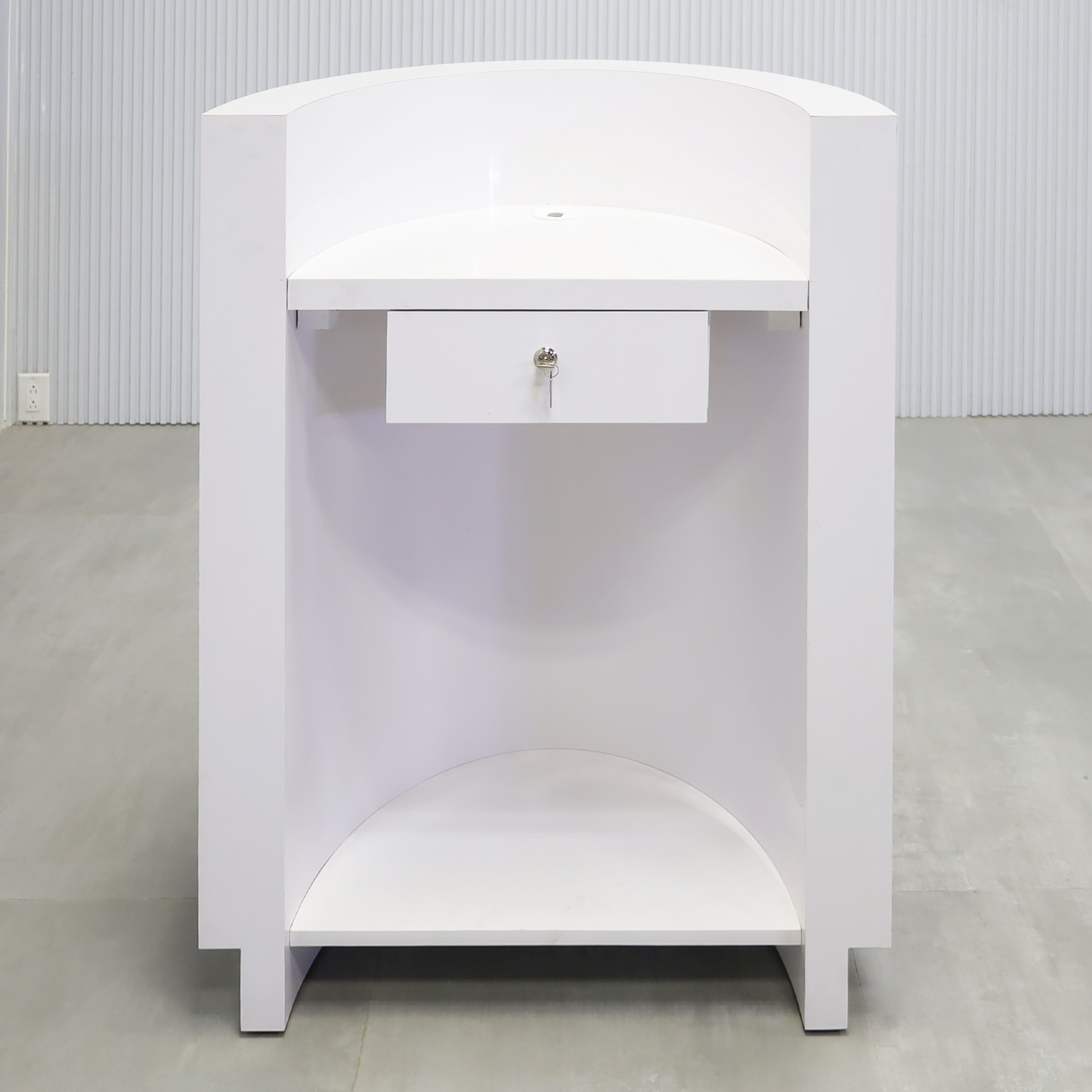 Lima Round Podium & Host Custom Desk