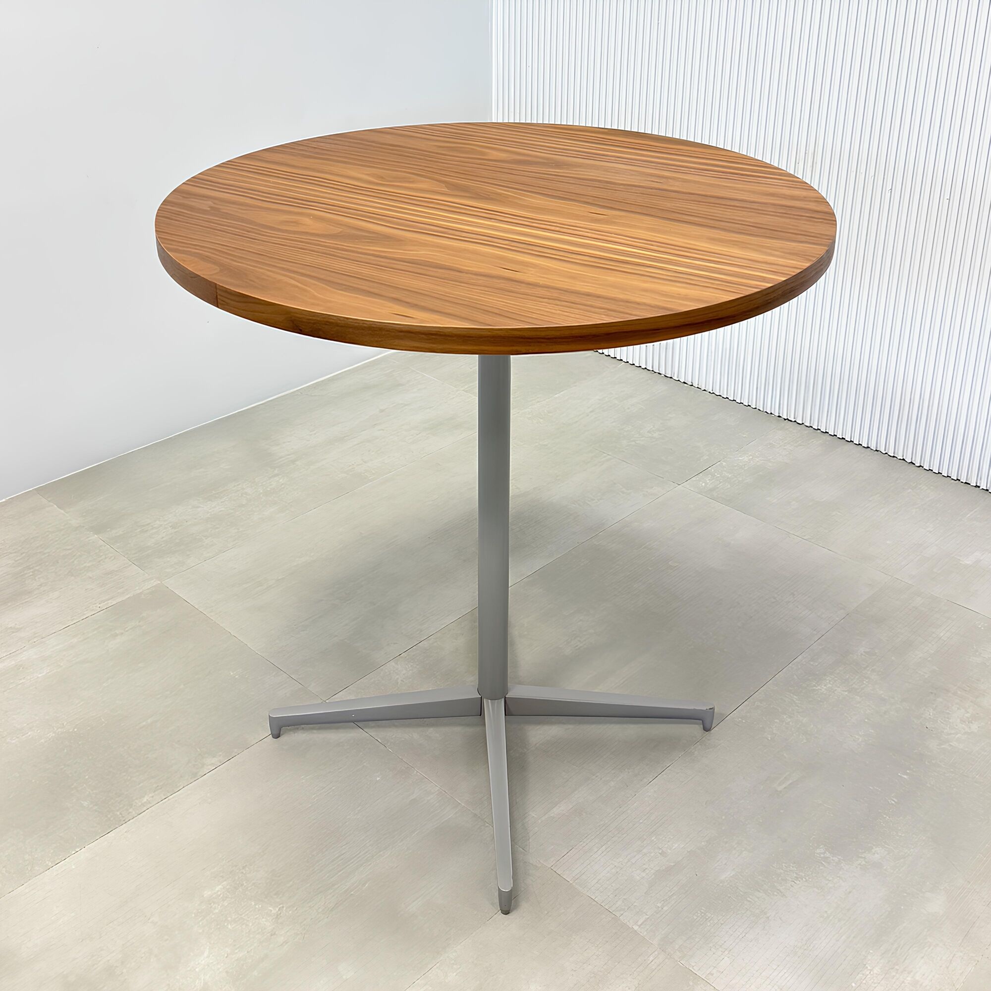 Newton Round Conference Table with Star Base in Walnut Veneer Finish - 42 In. - Stock #169