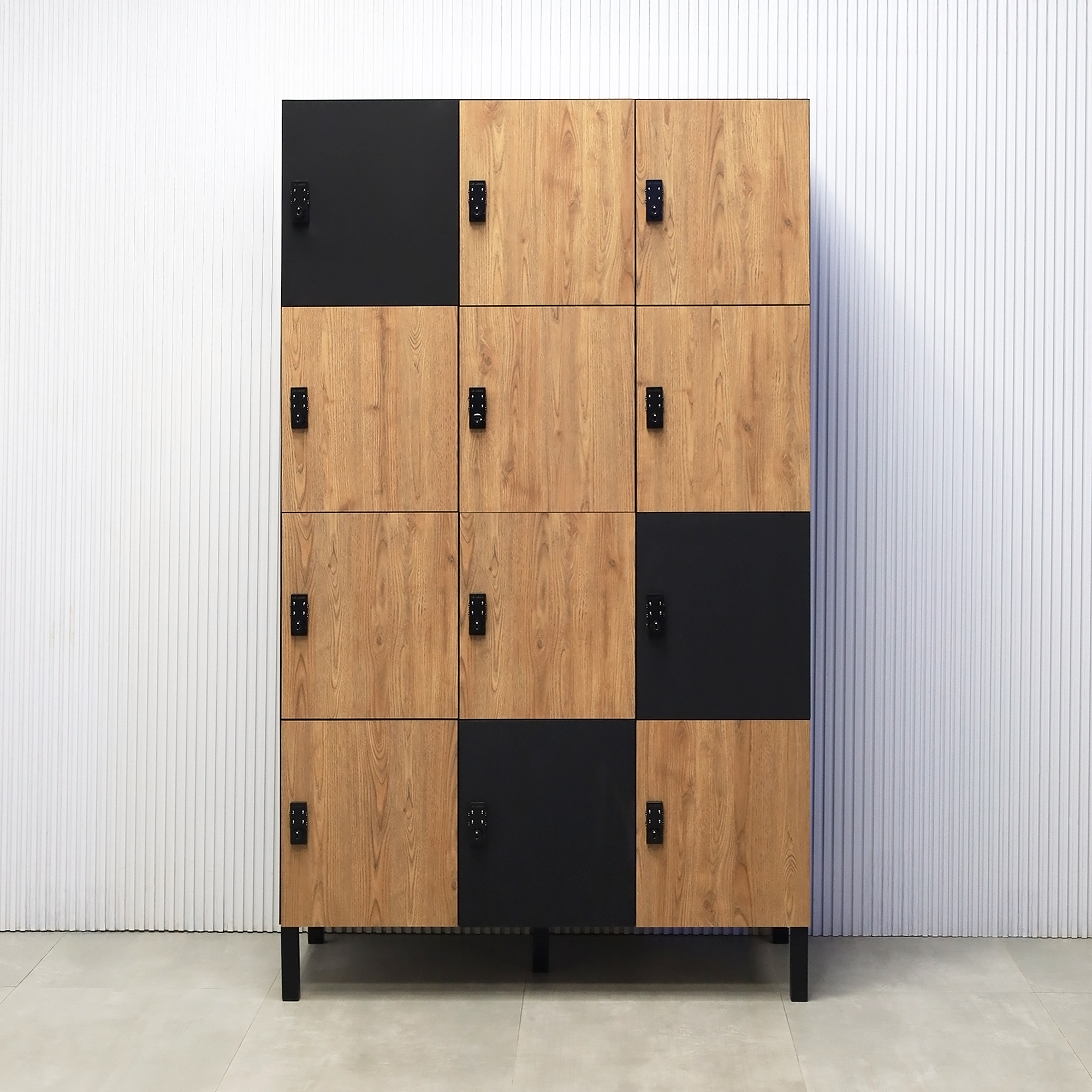 Portland Locker in Spiced Chestnut and Black Matte Cinder Finish -  - 48 In. - Stock #1