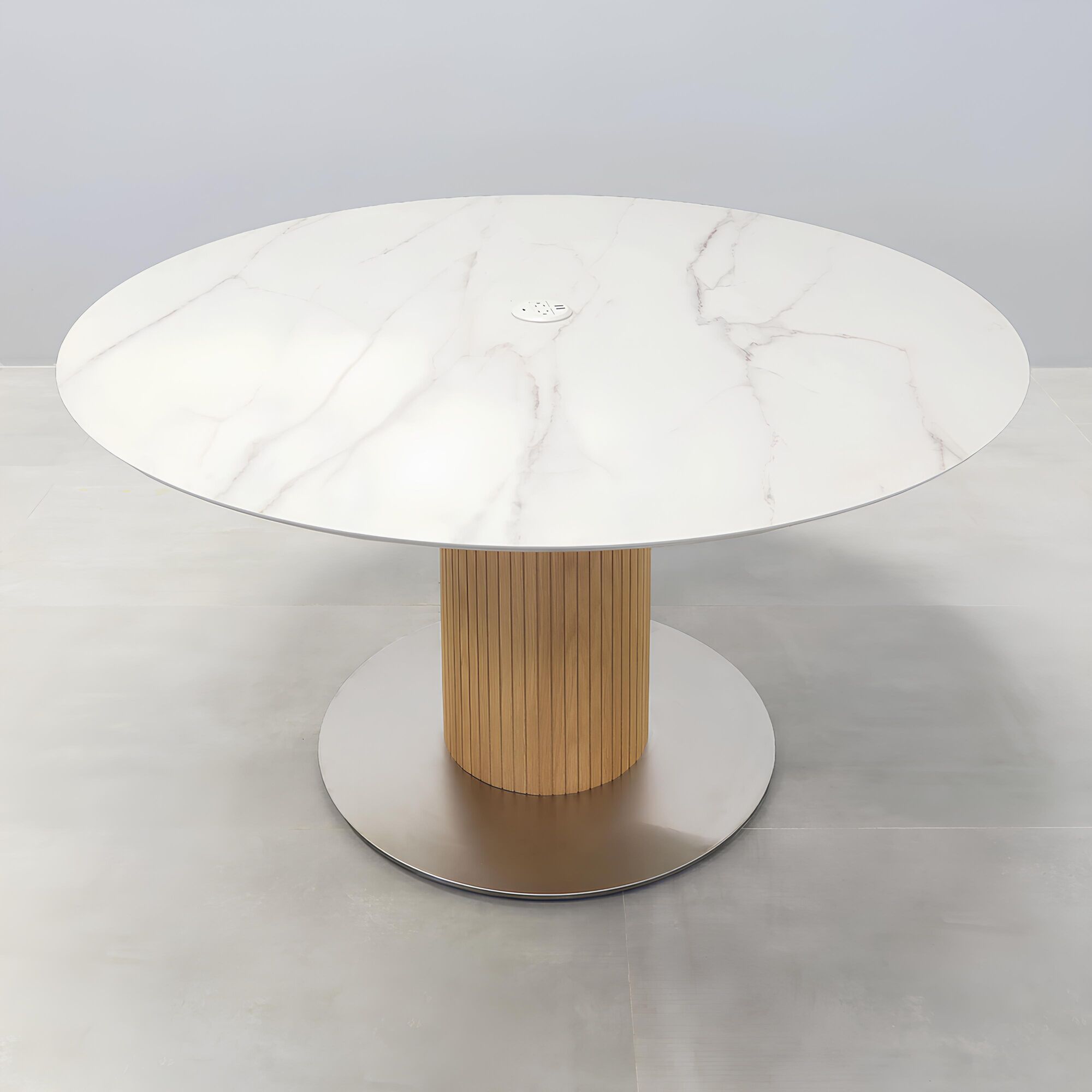 Aurora Round Conference Table with X3 Base