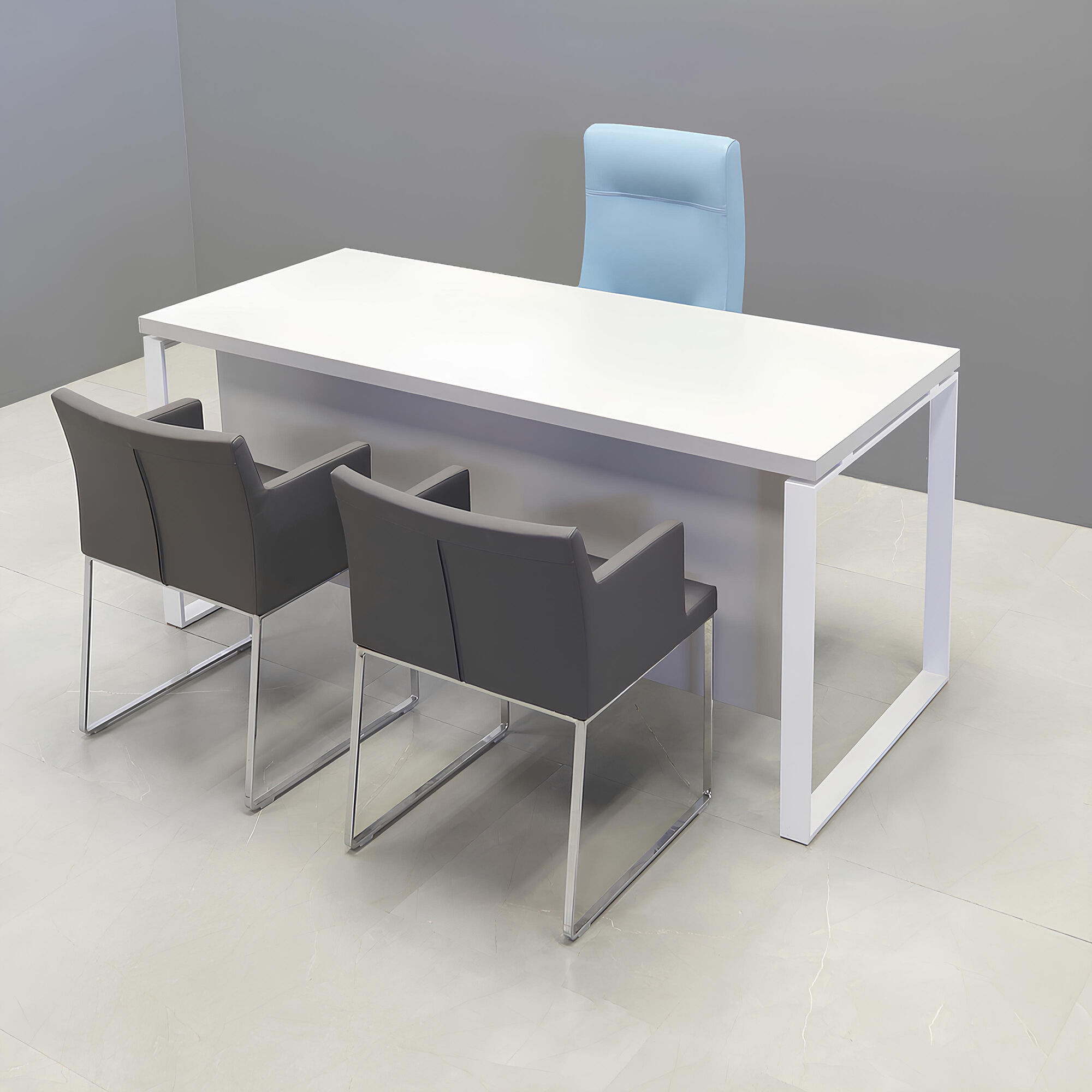 Aspen Straight Executive Desk With Laminate Top
