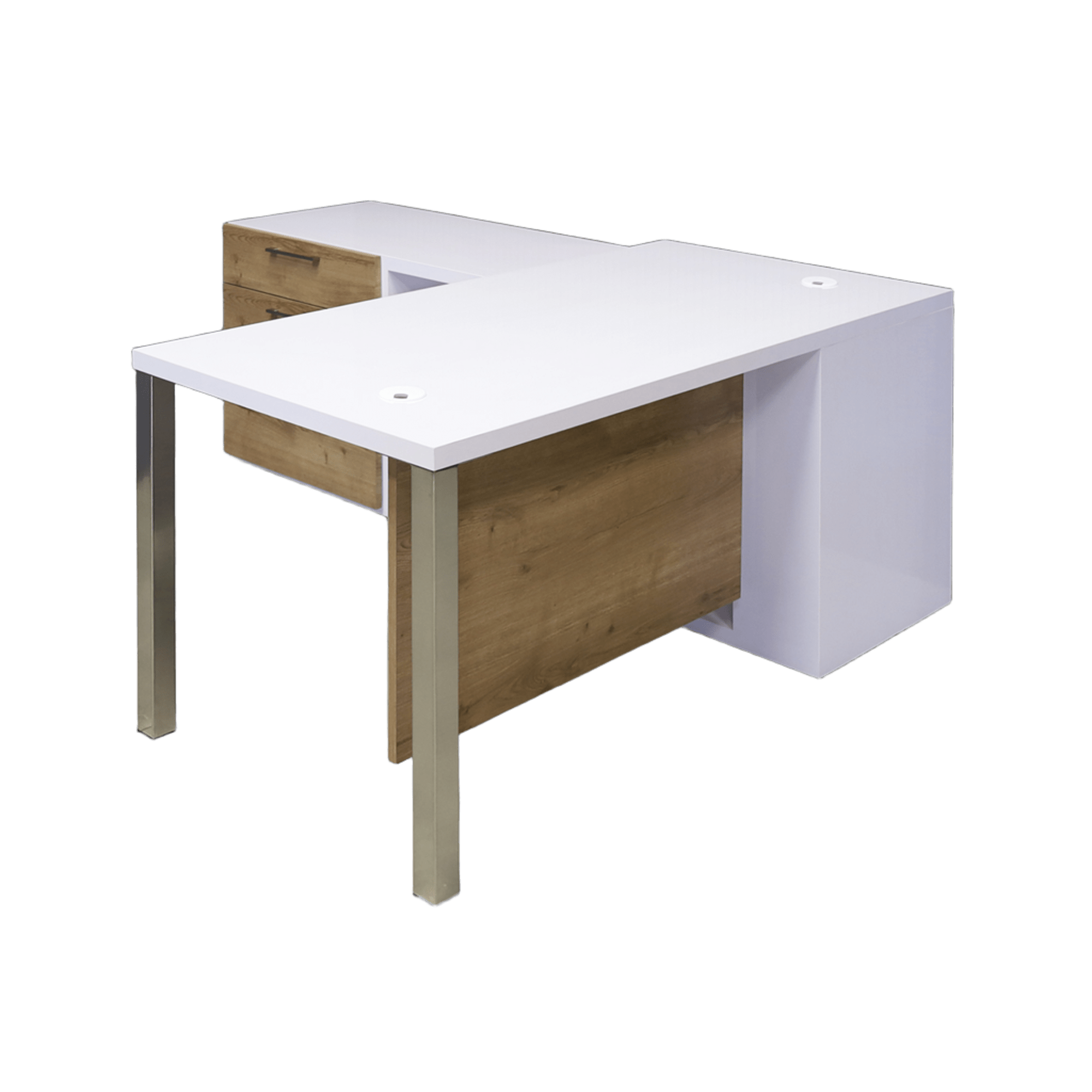 Dallas Executive Desk With Credenza and Laminate Top