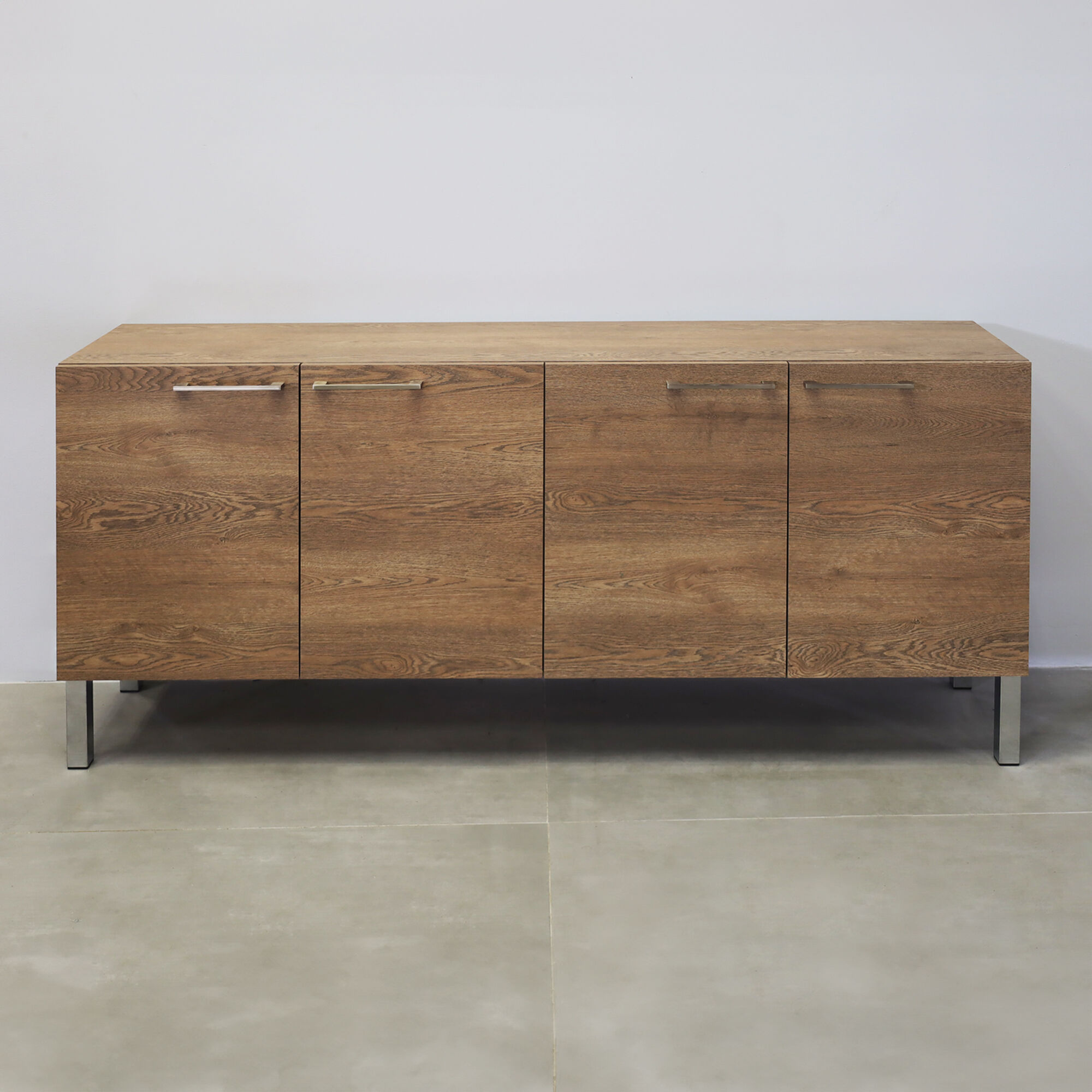Naples Storage Credenza in Wilsonart Fisher Oak Laminate Finish - 69 1/2 In. - Stock #22