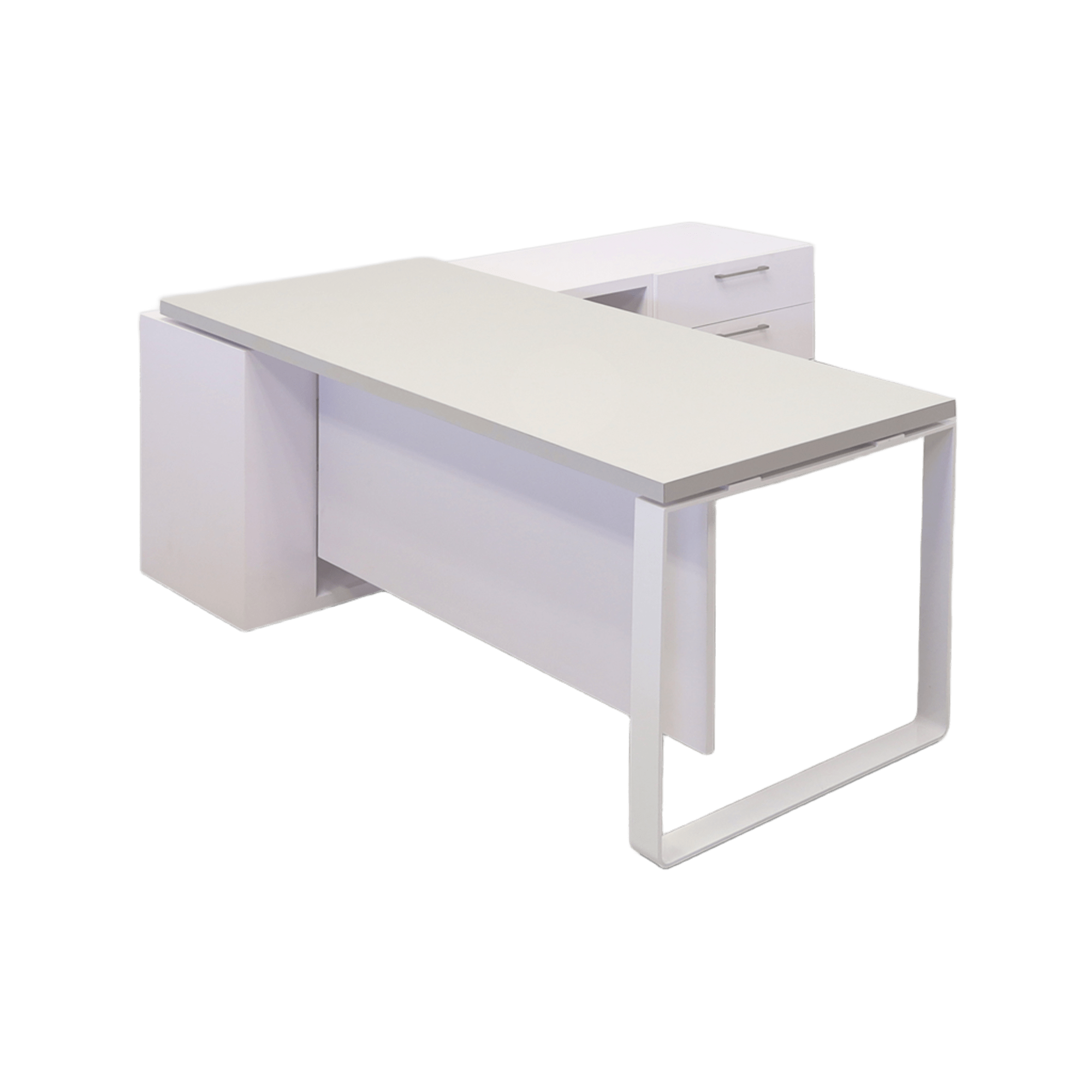 Aspen Executive Desk With Credenza and Laminate Top