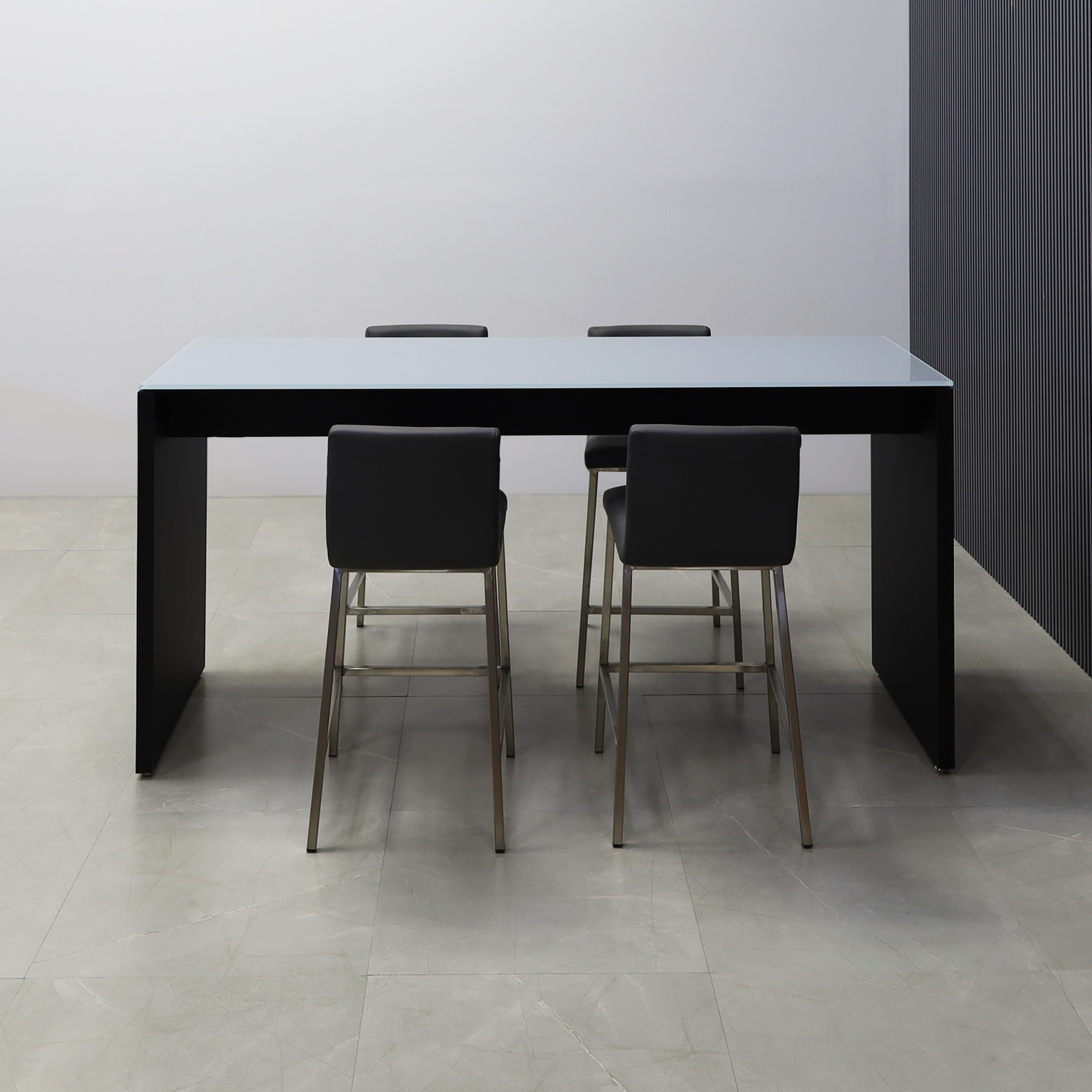 Ashville Tempered Glass Bar Table 