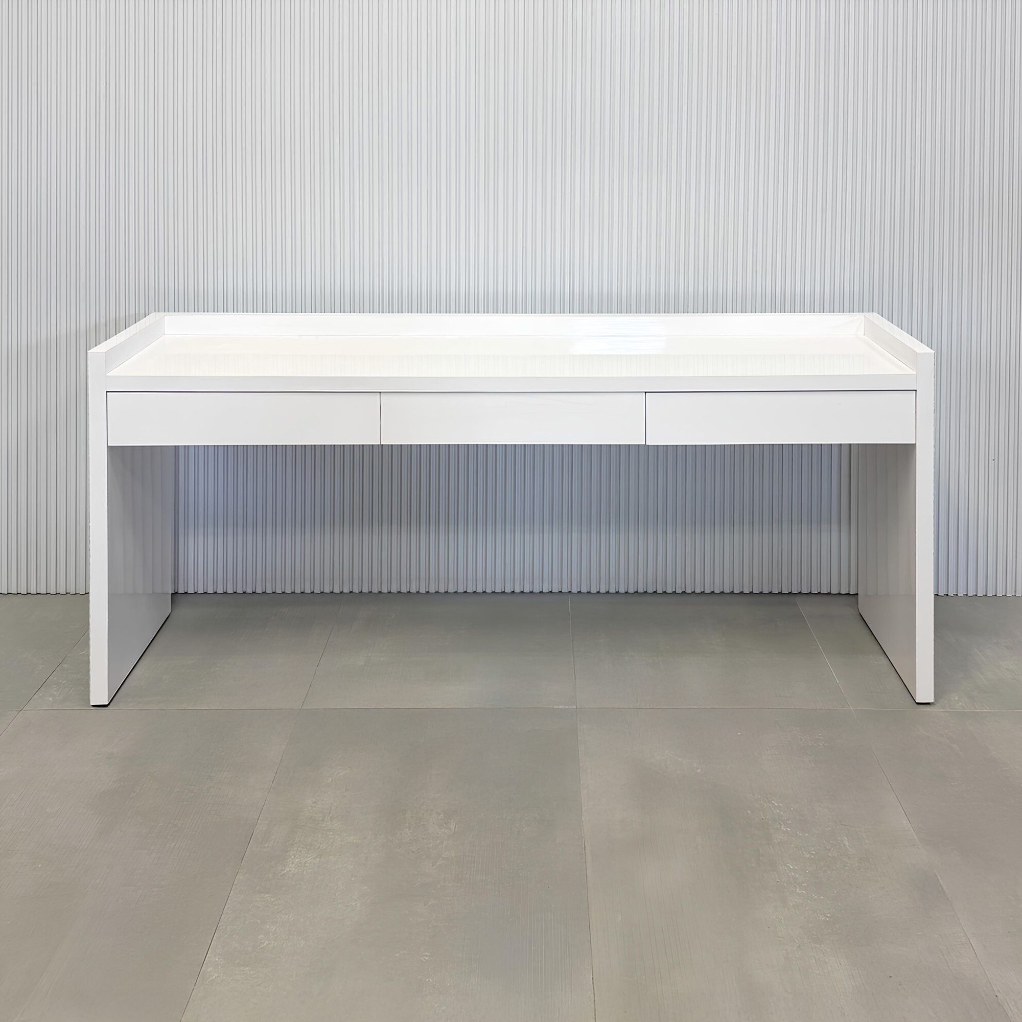 Avenue Console Table with White Gloss Laminate Top - 72 In. - Stock #31