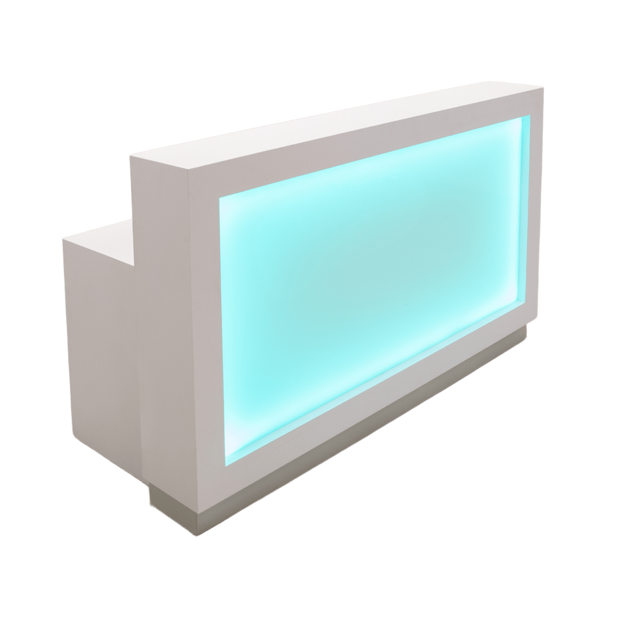 Vegas Custom Reception Desk with Light Box