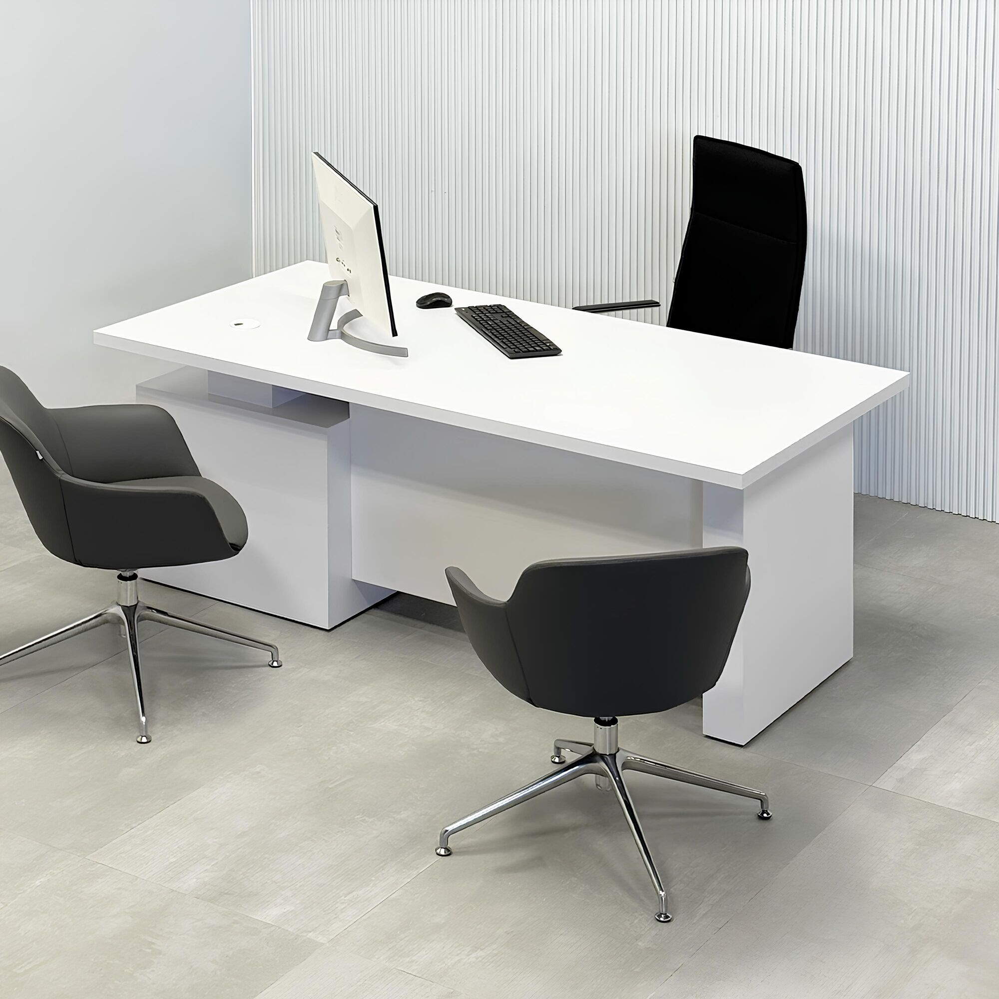 Avenue Straight Laminate Executive Desk