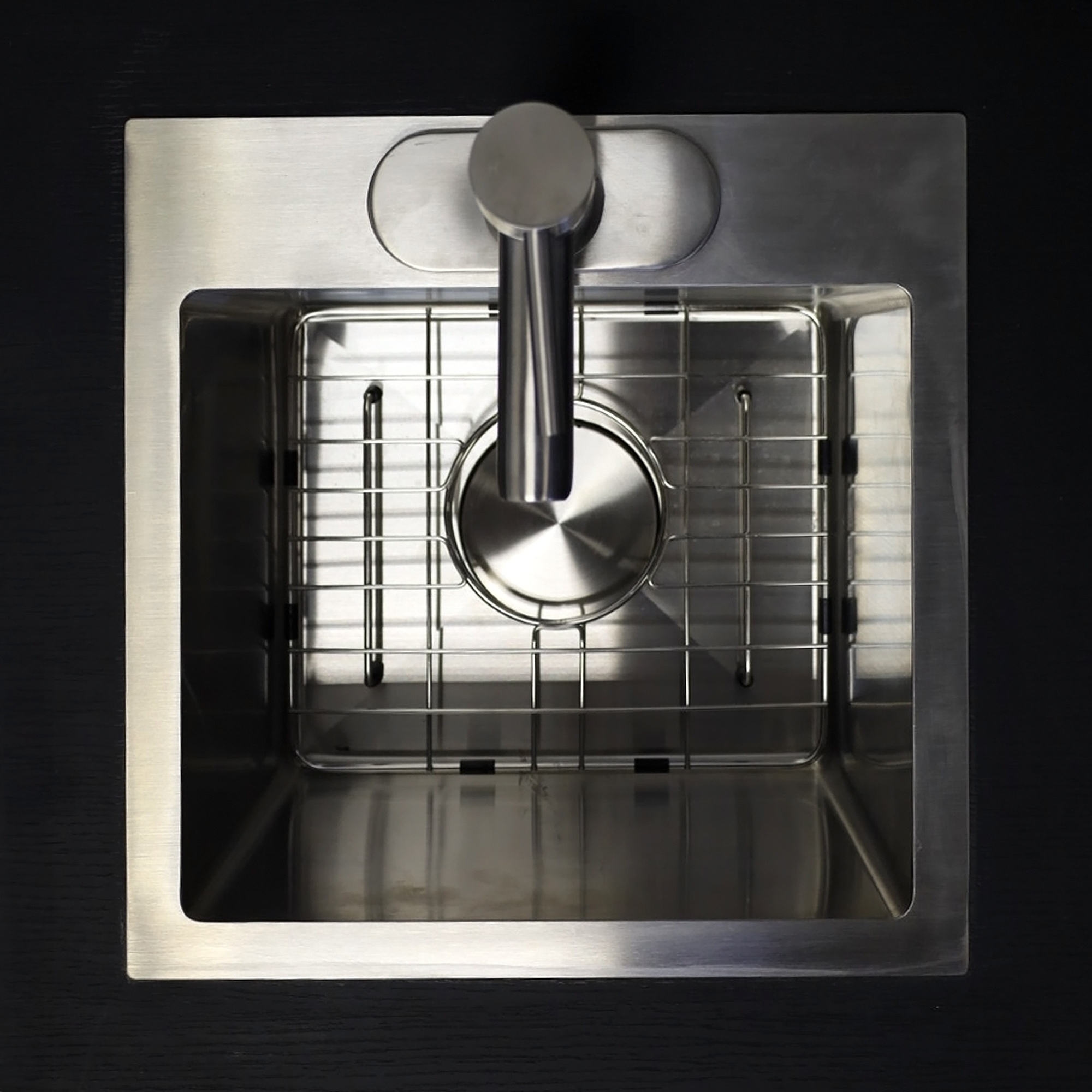 84-inch Sweetwater Kitchenette with Black Cinder matte laminate top, Black Cinder matte laminate main body, and Black liner interior.