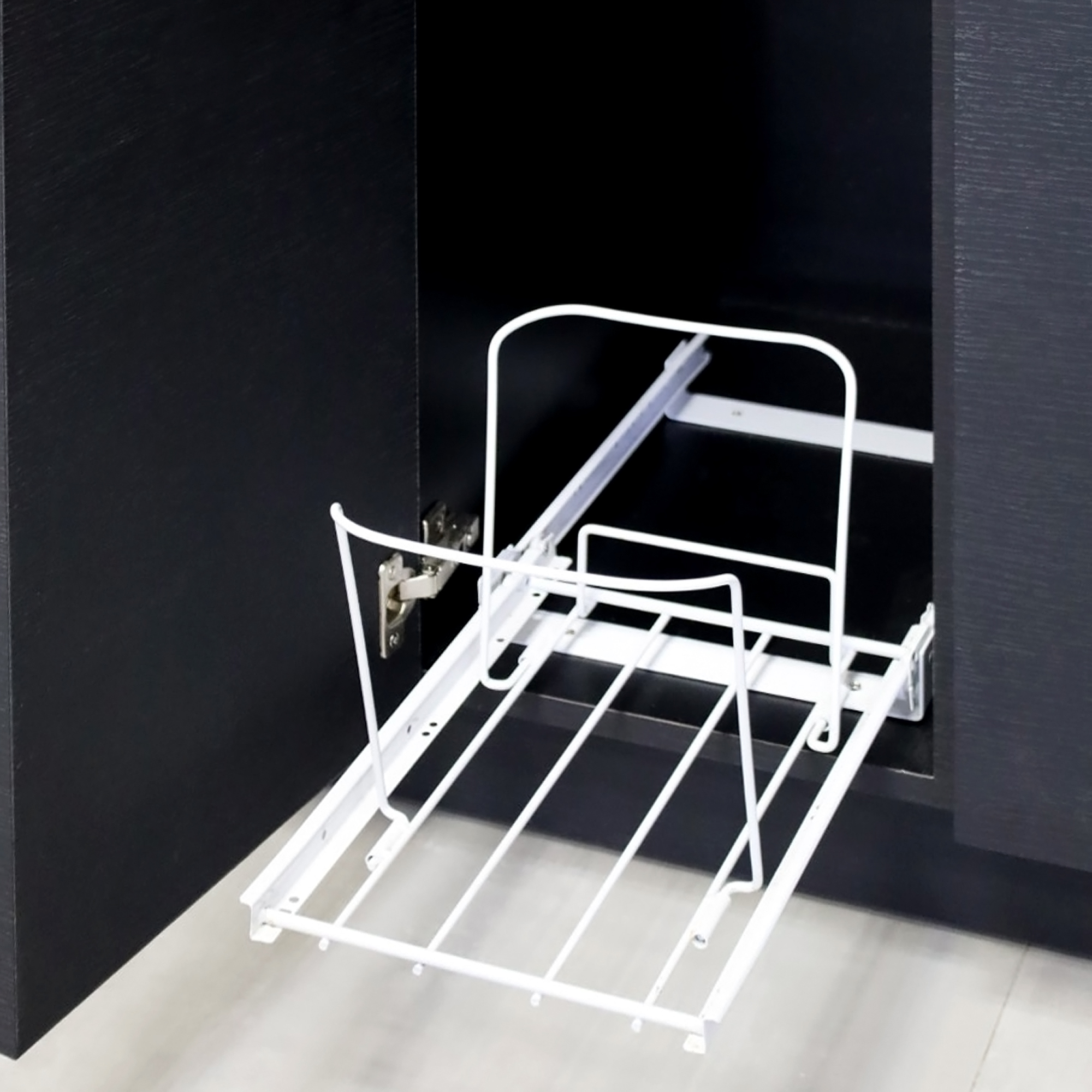 84-inch Sweetwater Kitchenette with Black Cinder matte laminate top, Black Cinder matte laminate main body, and Black liner interior.