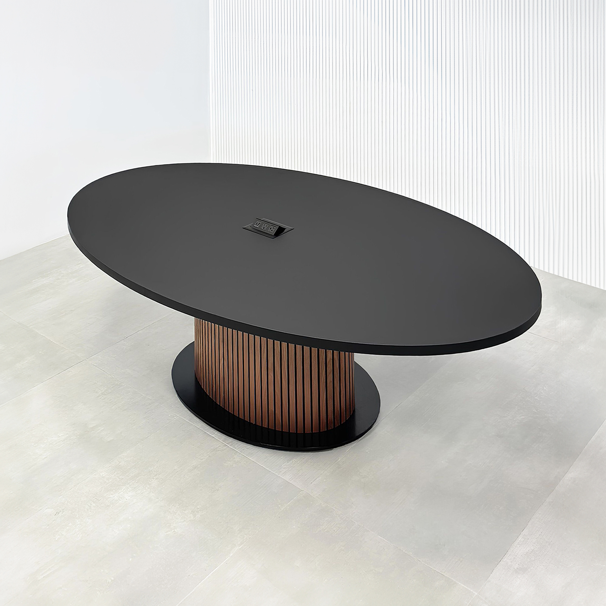 Newton Oval Conference Table with Laminate Top and X3 Base