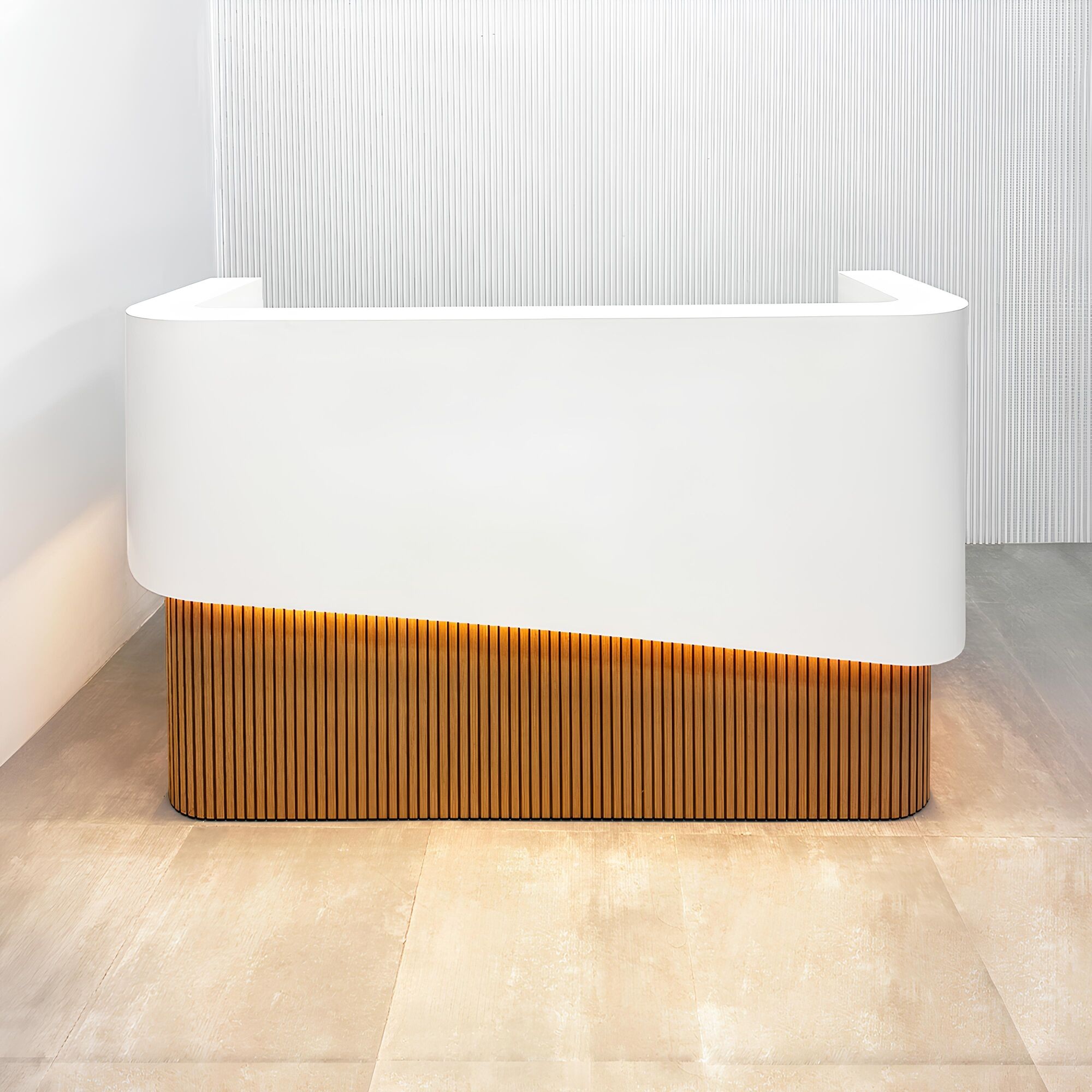 Nola Curved Custom Reception Desk