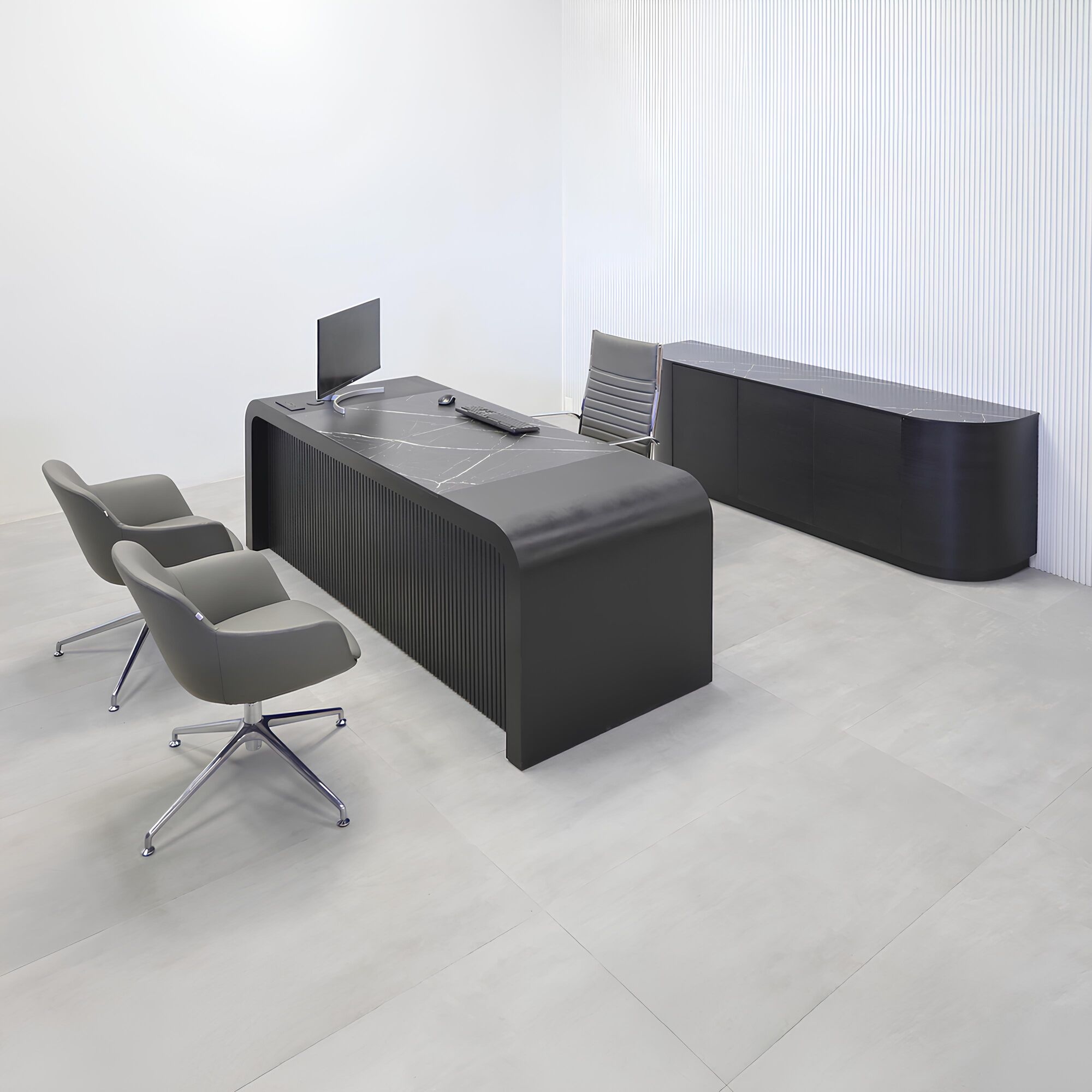 Milano Curved Executive Desk