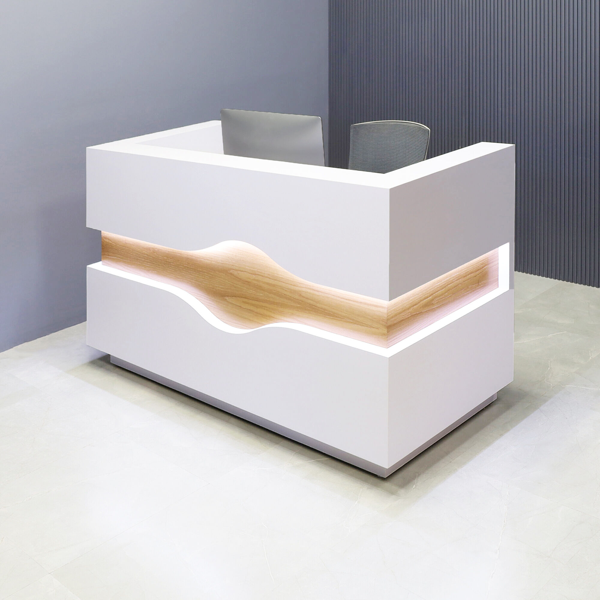 Wave Custom Reception Desk