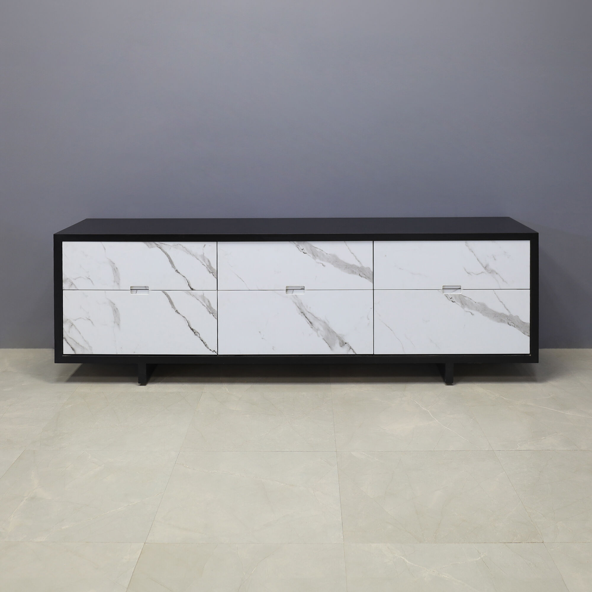Seattle Storage Credenza in Black Traceless Credenza - 90 In. - Stock #23