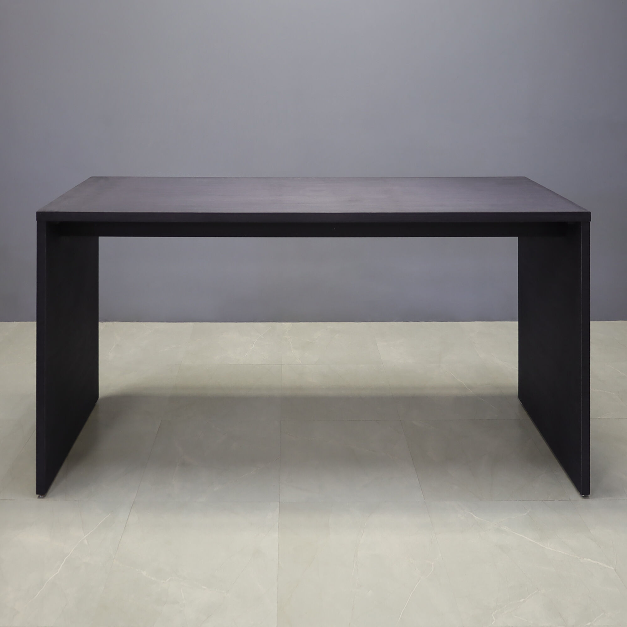 Ashville Bar Table in Ebony Veneer - 90 In. - Stock #44