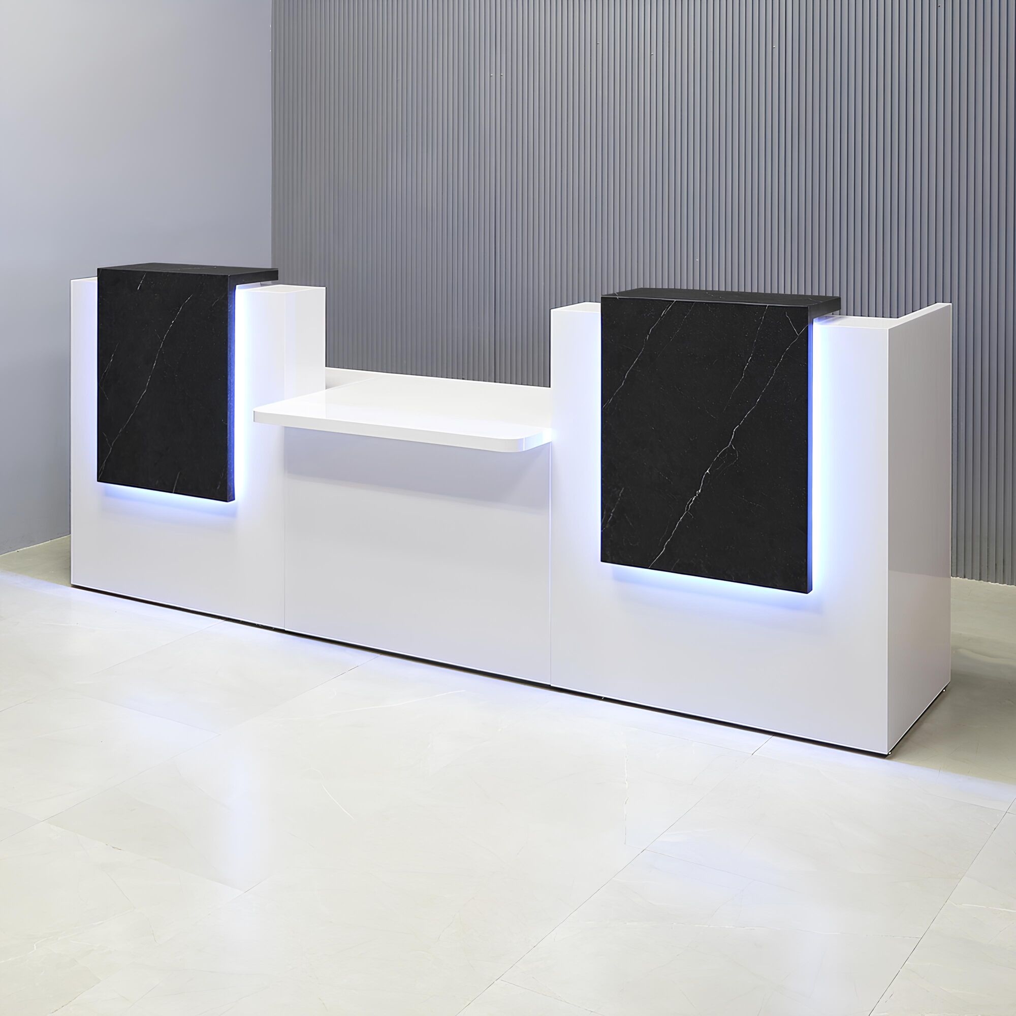 Chicago Double Counter And ADA Compliant Custom Reception Desk