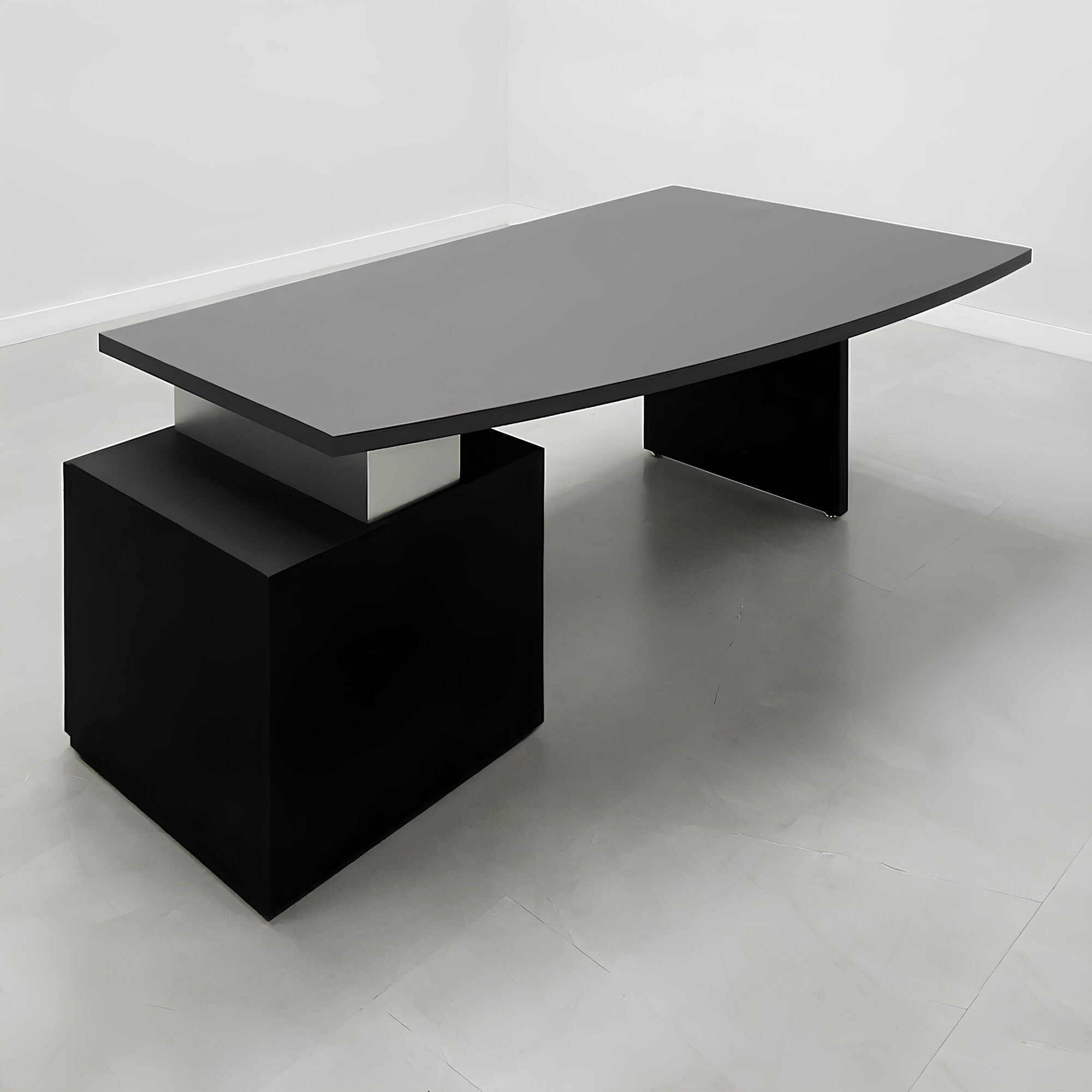 Avenue Curved Executive Desk With Laminate Top