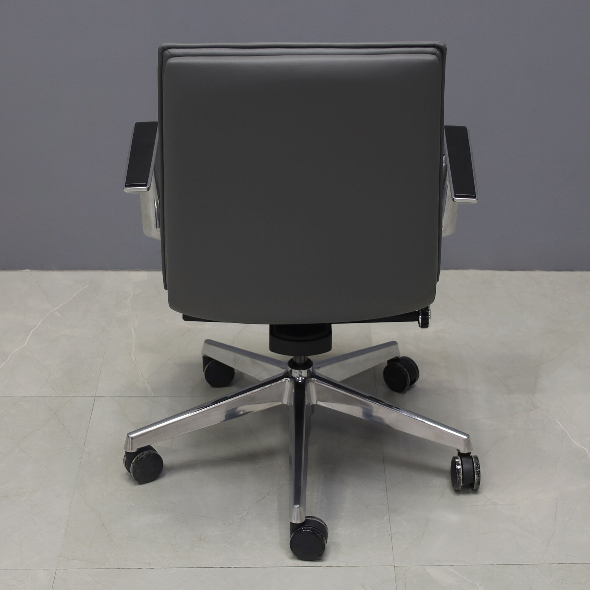 Casoni Conference and Task Chair in gray upholstery, shown here.