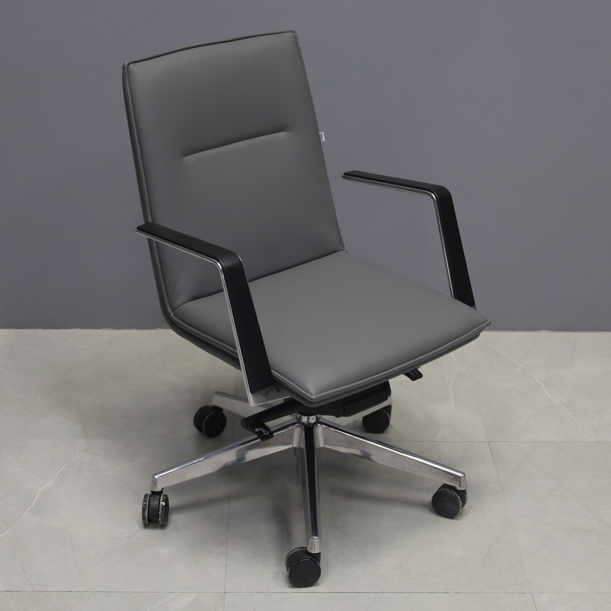 Casoni Conference and Task Chair in gray upholstery, shown here.