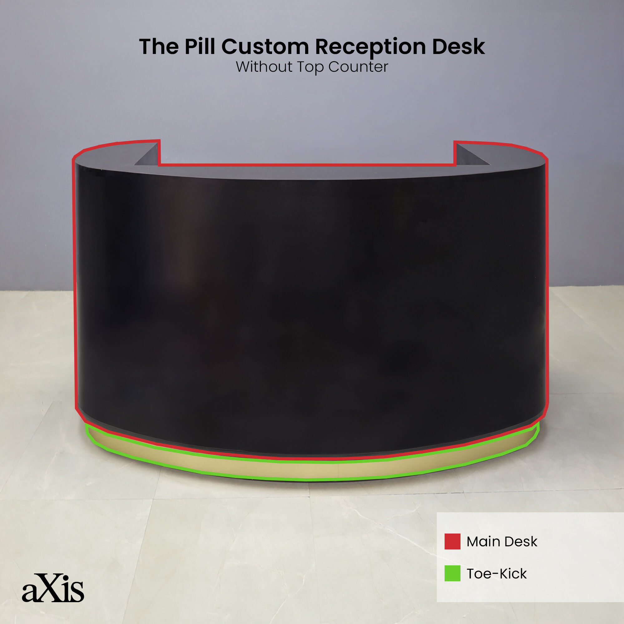 The Pill Custom Reception Desk