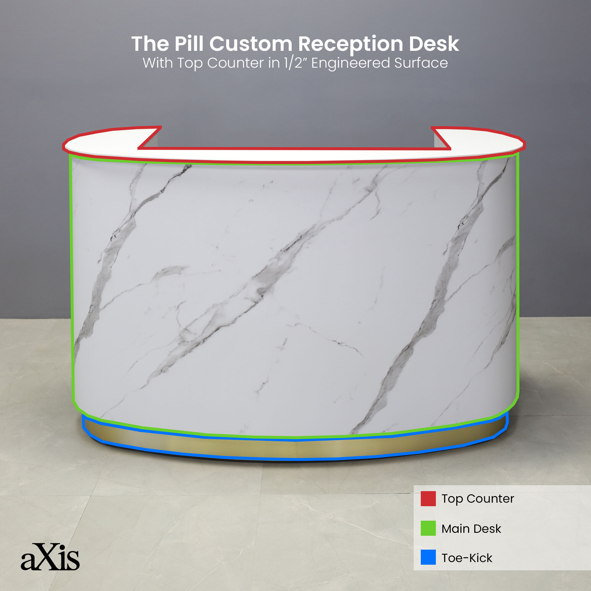 The Pill Custom Reception Desk