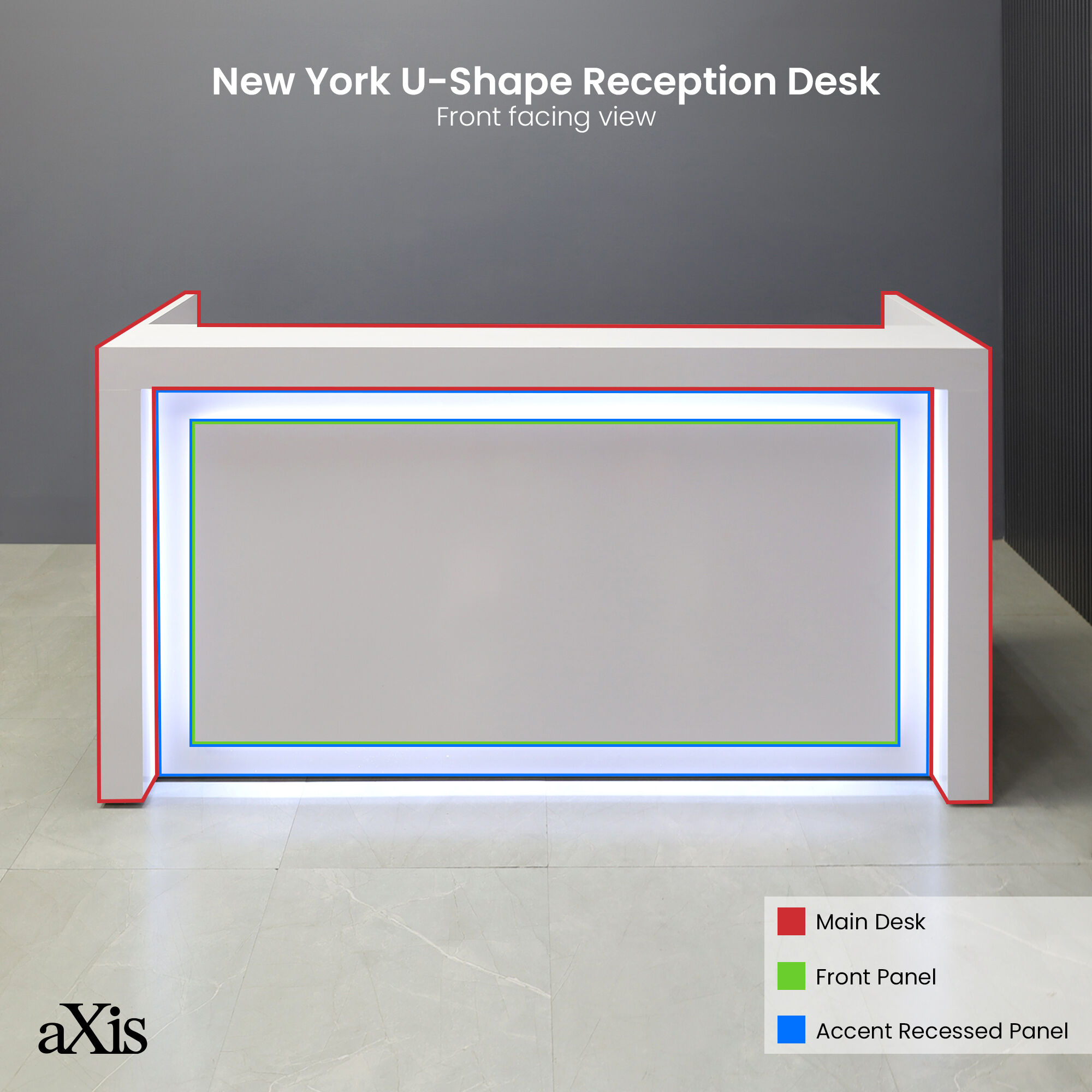 New York U-Shape Custom Reception Desk